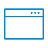 Browser window outline