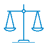 Scales of justice outline