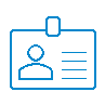 Employee badge outline